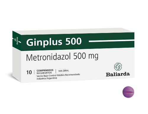 Ginplus 500_500_Metronidazol_10.png Ginplus 500 Metronidazol antibiótico infecciones vaginales Metronidazol Tricomoniasis vaginitis bacteriana vaginosis Ginplus 500